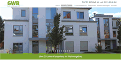 Desktop Screenshot of gwb-wohnungsbau.de