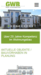 Mobile Screenshot of gwb-wohnungsbau.de